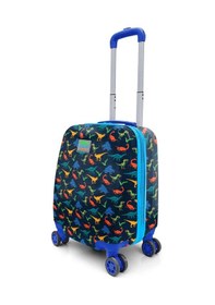 Resim Coral High Kids Lacivert Mavi Dinozor Desenli Çocuk Valizi 16748 