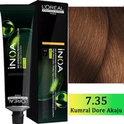 Resim Loreal Professionnel Inoa - Amonyaksız Saç Boyası No: 7.35 Kumral Dore Akaju 60g 