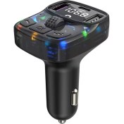 Resim Tekno Grup Lucatch LT-435 Araç Fm Transmitter 45W Typ-C Hızlı Şarjlı Çakmaklık Girişli USB Çalar Bluetooth Baglantılı Müzik ve Telefon Görüşmesi 