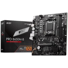 Resim Msı Pro B650M-B AMD B650 6800 MHz (OC) DDR5 Soket AM5 mATX Anakart 