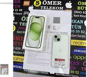Resim Apple iPhone 15 İkinci El TR | 128 GB | Yeşil 