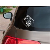 Resim UBGA GIFT Arabada Bebek Var Araç Sticker (15x15 Cm) Beyaz Renk 