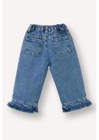 Resim Defacto Wıde Leg Geniş Paça Pamuklu Pantolon Kız Bebek G8468a526spnm28 Mavi-nm28 