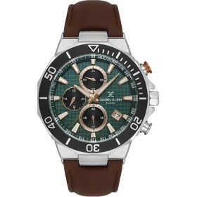 Resim Daniel Klein DK.1.13841-2 Exclusive Tüm Fonksiyonları Aktif Tachymetre Özellikli Deri Kordonlu Kahverengi Erkek Kol Saati 