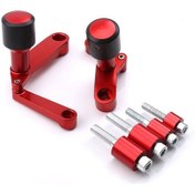 Resim Yamaha Mt 07 Ultra Kaliteli Koruma Takozu Kırmızı Siyah 