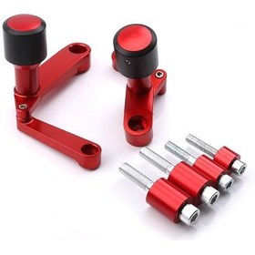 Resim Yamaha Mt 07 Ultra Kaliteli Koruma Takozu Kırmızı Siyah 