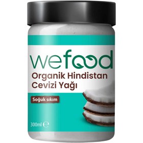 Resim WEFOOD Organik Hindistan Cevizi Yağı 300ml (Soğuk Sıkım) 