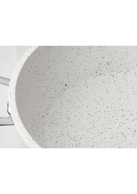 Resim Taç Granit Döküm Derin Tencere 28 Cm Beyaz - Tac-3427 
