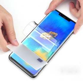 Resim Huawei Mate 20 Pro Tam Kapatan AntiŞok Ön-Arka Ekran Koruyucu (Cam Değil) 