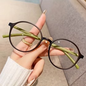 Resim 1 Çift Şık Şeffaf Oval Gözlük - Günlük Kullanım ve Moda Aksesuarı İçin İdeal / Arkadaşlar İçin Mükemmel Hediye 
