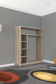 Resim Kenzlife Giysi Dolabı Necmettin 150*120*40 Crd Gardırop 