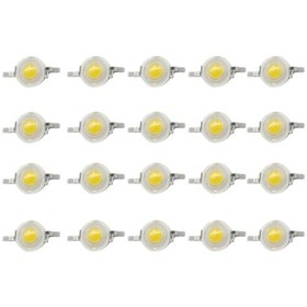 Resim Crackedice 20 Adet Led Diyot 1w 3000k 100-120lm Parlaklık Sıcak Beyaz Lamba Boncukları 