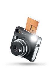 Resim Fujifilm Instax SQ40 Siyah Fotoğraf Makinesi 10lu Kare Film ve Pleksi Çerçeve 