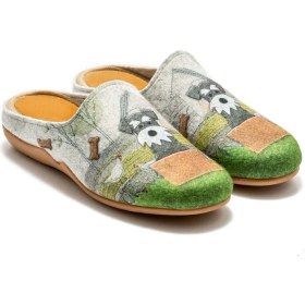 Resim Twigy Köpek Kadın Ev Terliği Gri 36/41 