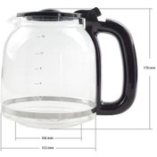 Resim Kahve Makinesi Cam Demlik, Arçelik Uyumlu K8415Km,Fk6112I 