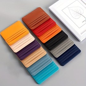 Resim Slim Minimalist Cüzdan, Cep Cüzdanları, RFID Engelleme, Erkekler ve Kadınlar için Kredi Kartı Tutucu 