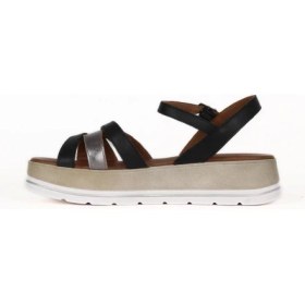 Resim Bueno Shoes Kurşun Parlak Deri Kadın Düz Sandalet 01WE3400 01WE3400 
