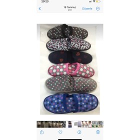 Resim Ebruli Butik Kadın Ev Terliği 6 Lı 