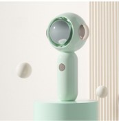 Resim Mini Taşınabilir El Tipi Vantilatör, Klima Vantilatörü Yeşil, 