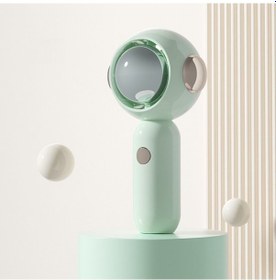 Resim Mini Taşınabilir El Tipi Vantilatör, Klima Vantilatörü Yeşil, 