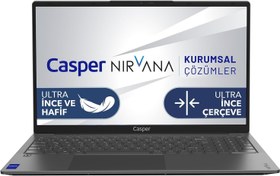 Resim Casper Nirvana X700.1255-EF00R-G-F Intel Core i7-1255U 64GB RAM 1TB NVME SSD Windows 11 Pro 