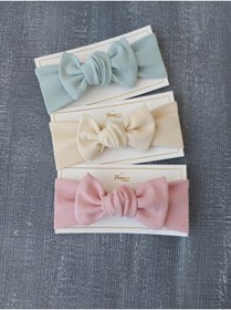 Resim pempem bandana Kız Bebek 4'lü Ribana Bandana 
