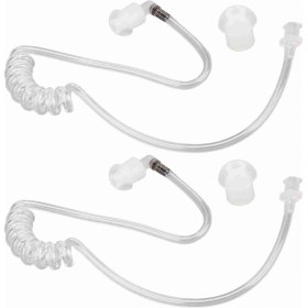 Resim Geeroyoo Mikrofonlu Radyo Kulaklıkları İçin 10'lu Paket: Yüksek Kaliteli Abs-silikon, Kolay Değiştirilebilir, Çoklu Markaya Uyumlu Akustik Boru 