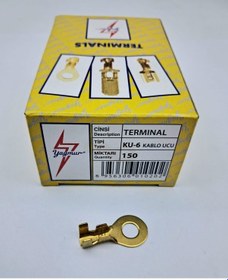 Resim Ku6 Kablo Ucu 1 Kutu 150 Adet Unıversal Cc Siyah 