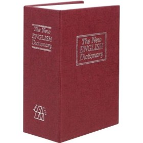 Resim Mobgift Kitap Görünümlü Anahtarlı Gizli Kasa Kumbara Bordo 