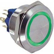 Resim 30 Mm Halka Ledli Buton Ip65 24v Kırmızı 