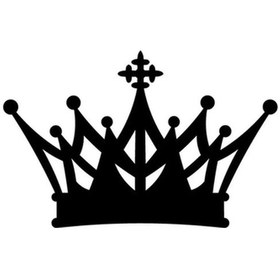 Resim Xpetrana- Prenses Tacı Duvar Dekor Sticker 40 X 24 Cm 