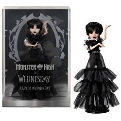 Resim Monster High Wednesday Balo Elbiseli Bebek HXJ03 