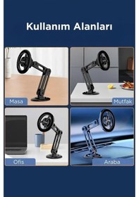 Resim Torima Jx-052 Metal Manyetik Telefon Tutucu Güçlü Mıknatıslı, 360 Hareketli 1 Adet 