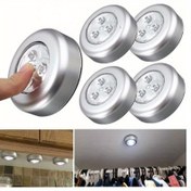 Resim 2 Adet Modern Dokunmatik Duvar Lambası, Pil ile Çalışan Mutfak Dolabı Dolap Tavan Lambası, Pil Dahil Değil, Sticker, Aydınlatma 