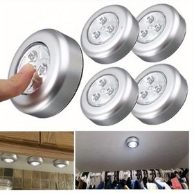 Resim 2 Adet Modern Dokunmatik Duvar Lambası, Pil ile Çalışan Mutfak Dolabı Dolap Tavan Lambası, Pil Dahil Değil, Sticker, Aydınlatma 