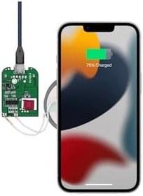 Resim Kablosuz Şarj Modülü Type C 15W Qi 9V 1.5A Mobil Akıllı Telefon Oyuncak Pil Şarj Transmiter DVM.101.315 