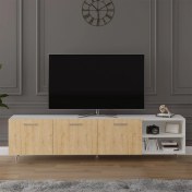 Resim Asra Trend Tv Ünitesi Safir Meşe & Beyaz Asra Trend T-19 