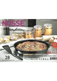 Resim Yuvarlak Emaye Fırın Tepsisi Büyük Boy - 38 Cm 