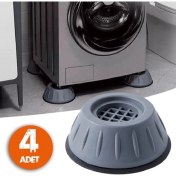 Resim Carat Home 4 Adet Yükseltici Titreşim Önleyici Beyaz Eşya Altlığı Ayağı 