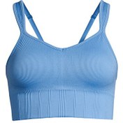 Resim Casall 23180-399 Seamless Rib Padded Sport Kadın Açık Mavi Normal Kalıp Sporcu Sütyeni 