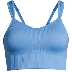 Resim Casall 23180-399 Seamless Rib Padded Sport Kadın Açık Mavi Normal Kalıp Sporcu Sütyeni 