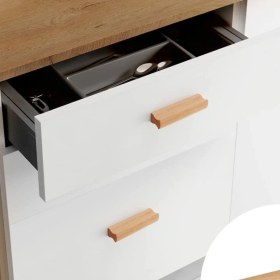 Resim Artı Woods Dolap Kulpu, 10 Adet - 64 mm (6,4 Cm) - Doğal Ahşap Kulp, Cekmece Kulpu, Mutfak Dolap Kulplari 