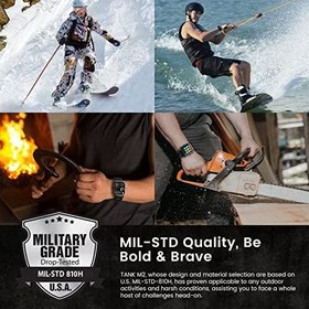 Resim KOSPET Erkek Akıllı Saat Askeri - 5ATM Su Geçirmez 1,85" Büyük HD Ekran, SMS Araması Akıllı Uyku Takibi, Fitness Takip Cihazı, 70 Spor Modu Kalp Atış Hızı Adımsayar iOS Android 