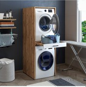 Resim Çamaşir Ve Kurutma Makinesi Dolabi Atlantik - Çam 