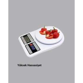 Resim Belle Fusion Mey Ithalat® LCD Ekranlı Hassas Dijital Mutfak Terazisi - 5kg Kapasite, 1g Hassasiyet 