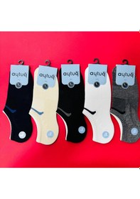 Resim Aytuğ Çorap Aytuğ Erkek Bambu Sneaker Çorap 5 Çift-14357 Asorti 