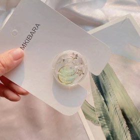 Resim GongtuShop Beyaz Stil Yaratıcı Hava Yastığı Braketi Ins Retro Tarzı Tembel Braket Macun Tipi Galvanik Ayna Katlanır Hava Yastığı Cep Telefonu Tablet (Yurt Dışından) 