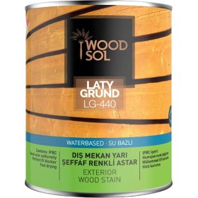 Resim Mena Rise Latygrund Dış Mekan Yarı Şeffaf Renkli Ahşap Astarı 0.75 Lt 1570 Grey 