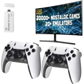 Resim TKÇ 3D 4K Hd 2.4g Game Stick 4K Ultra Hd Oyun Konsolu Çift Kollu - TK002M-6VX9B3 
