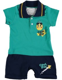 Resim Kidsmadamiko Miniworld Cool Boy Baskılı Erkek Bebek Tulum 